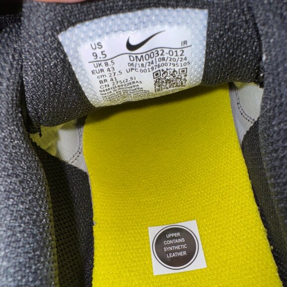 Nike Air Max Plus TN Wolf Grey Optic Yellow Black Men Size 9.5 Shoes DM0032-012 - Picture 9 of 9